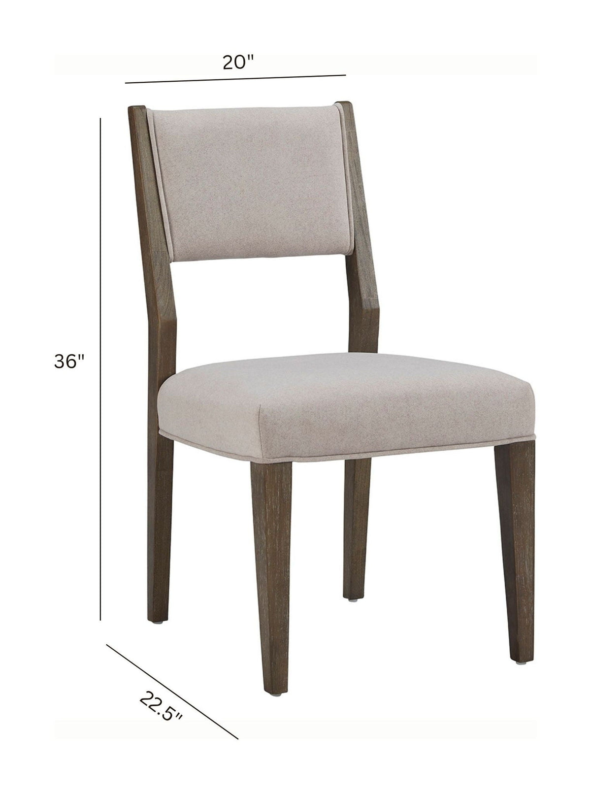 Kavanaugh - Dining Side Chair With Upholstered Seat& Back With o Slats (Set of 2) - Gray, photo 2 of 7