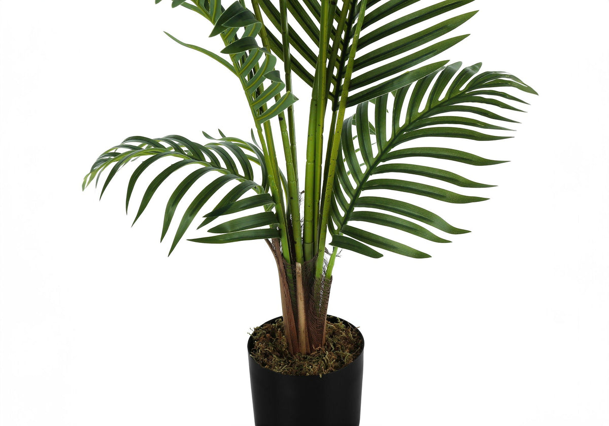 57-Inch Artificial Palm Tree with Real-Touch Leaves - Green, photo 2 of 4