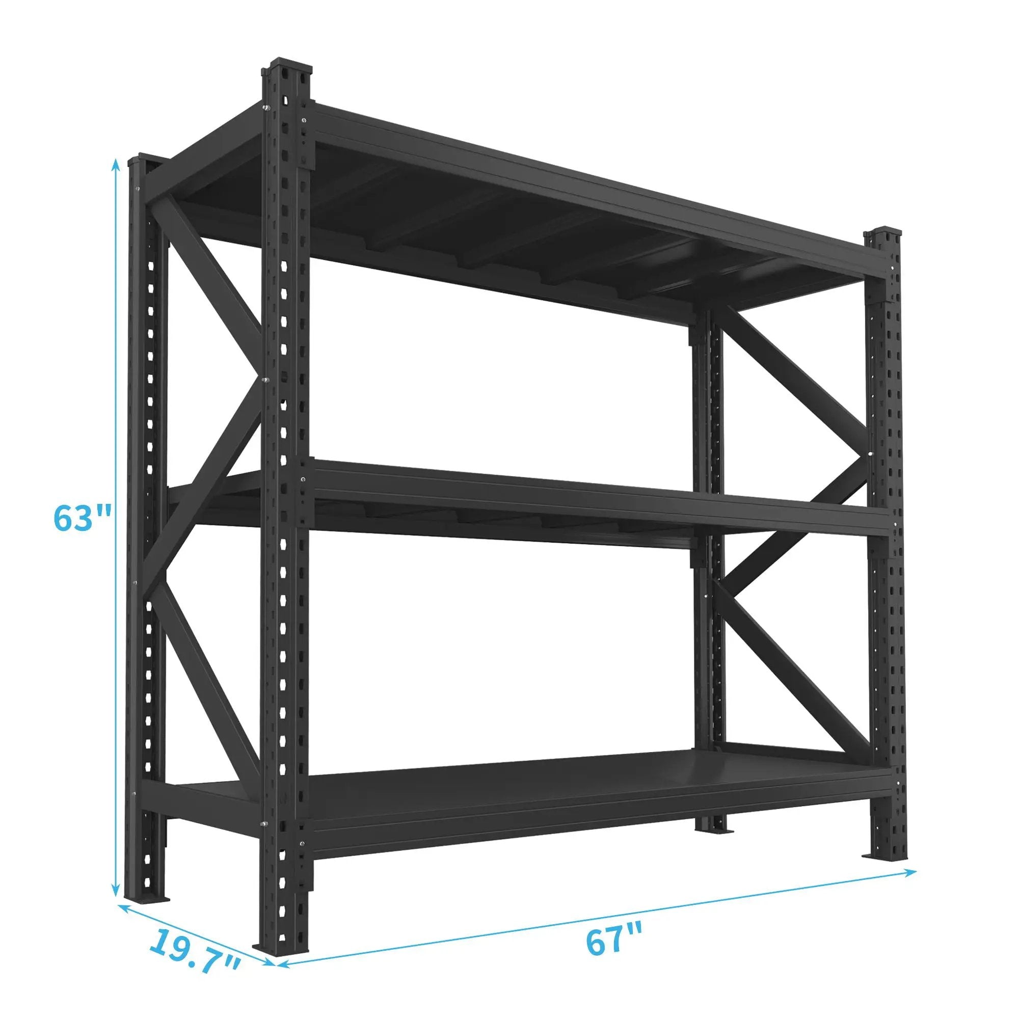 3 Tier Industrial Shelving Rack by HouseOfZazla