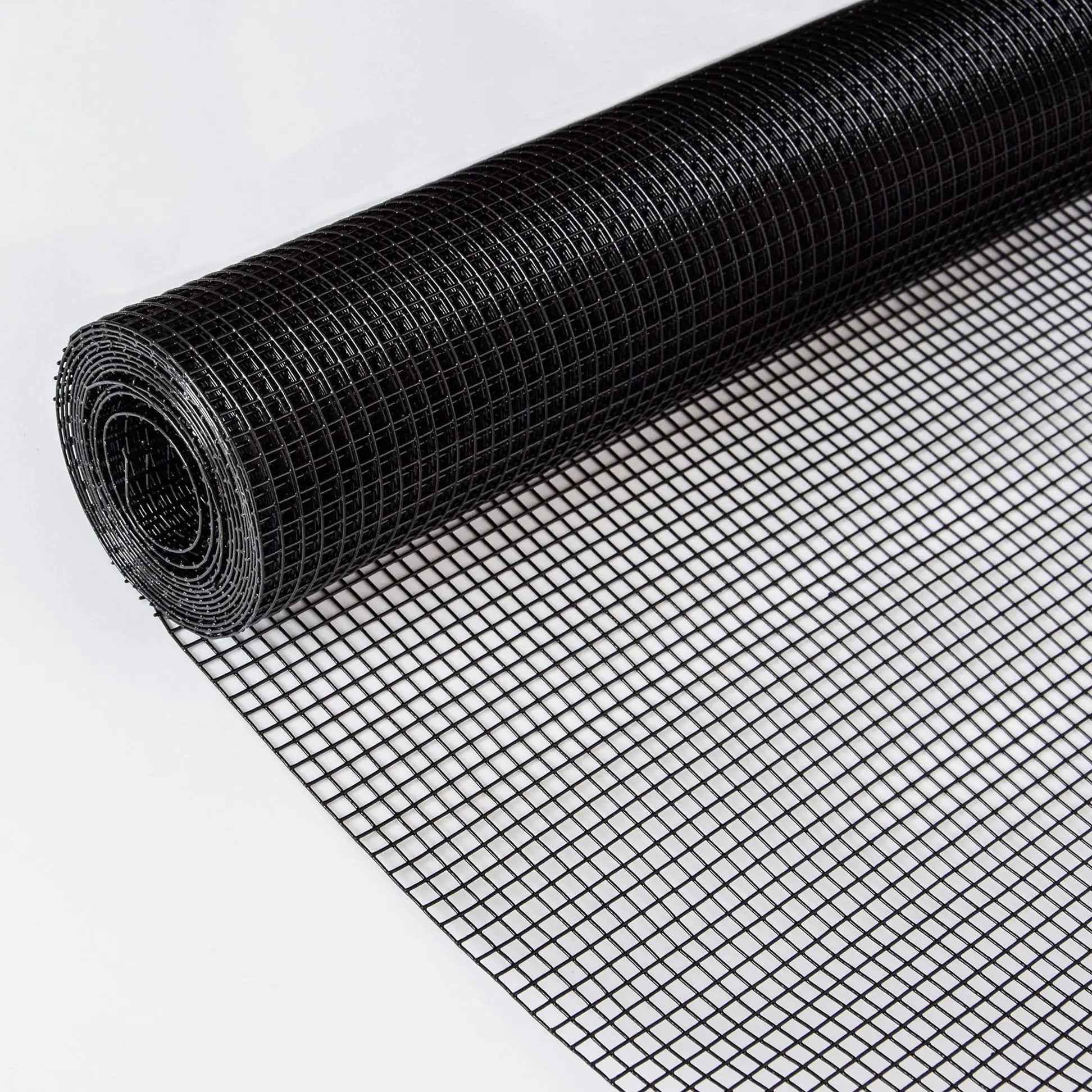 Vinyl Coated Hardware Cloth, 21 Gauge, Galvanized Steel, For Poultry Netting And Chicken Coop - Black by HouseOfZazla