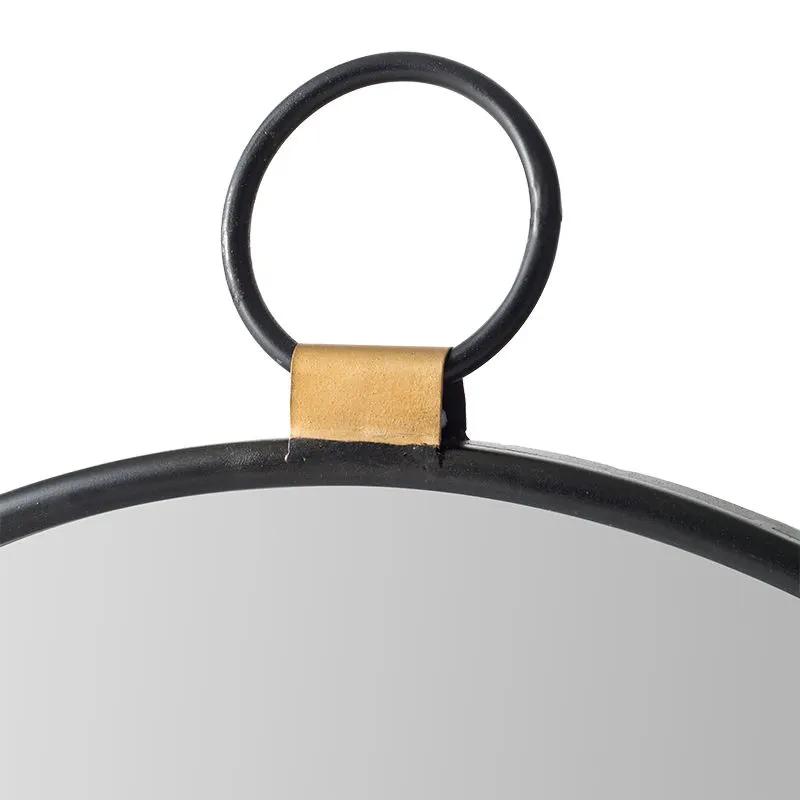 Wall Mirror With Frame, Contemporary Minimalist Accent Mirror For Living Room, Foyer, Entryway, Bedroom - Black by HouseOfZazla