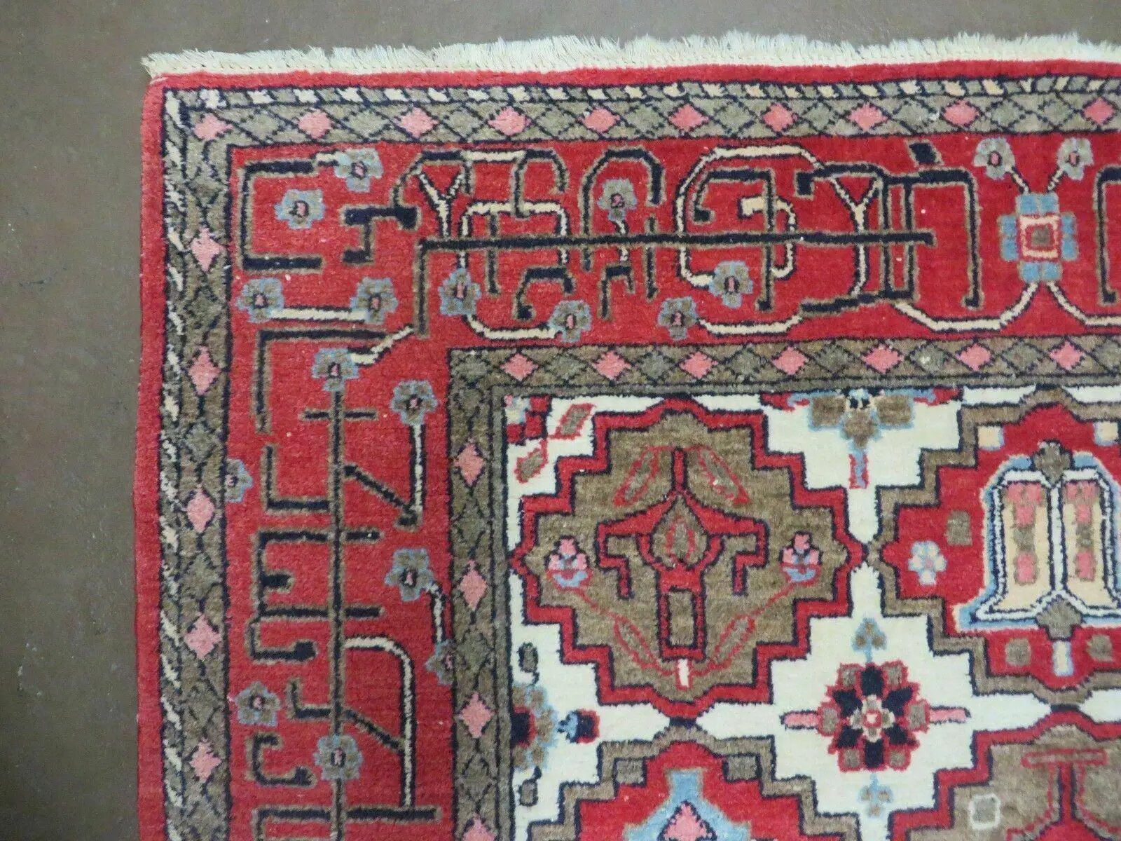 4' X 6' Antique Handmade Turkish Anatolian Wool Rug Vegetable Dyes by Jewel Rugs