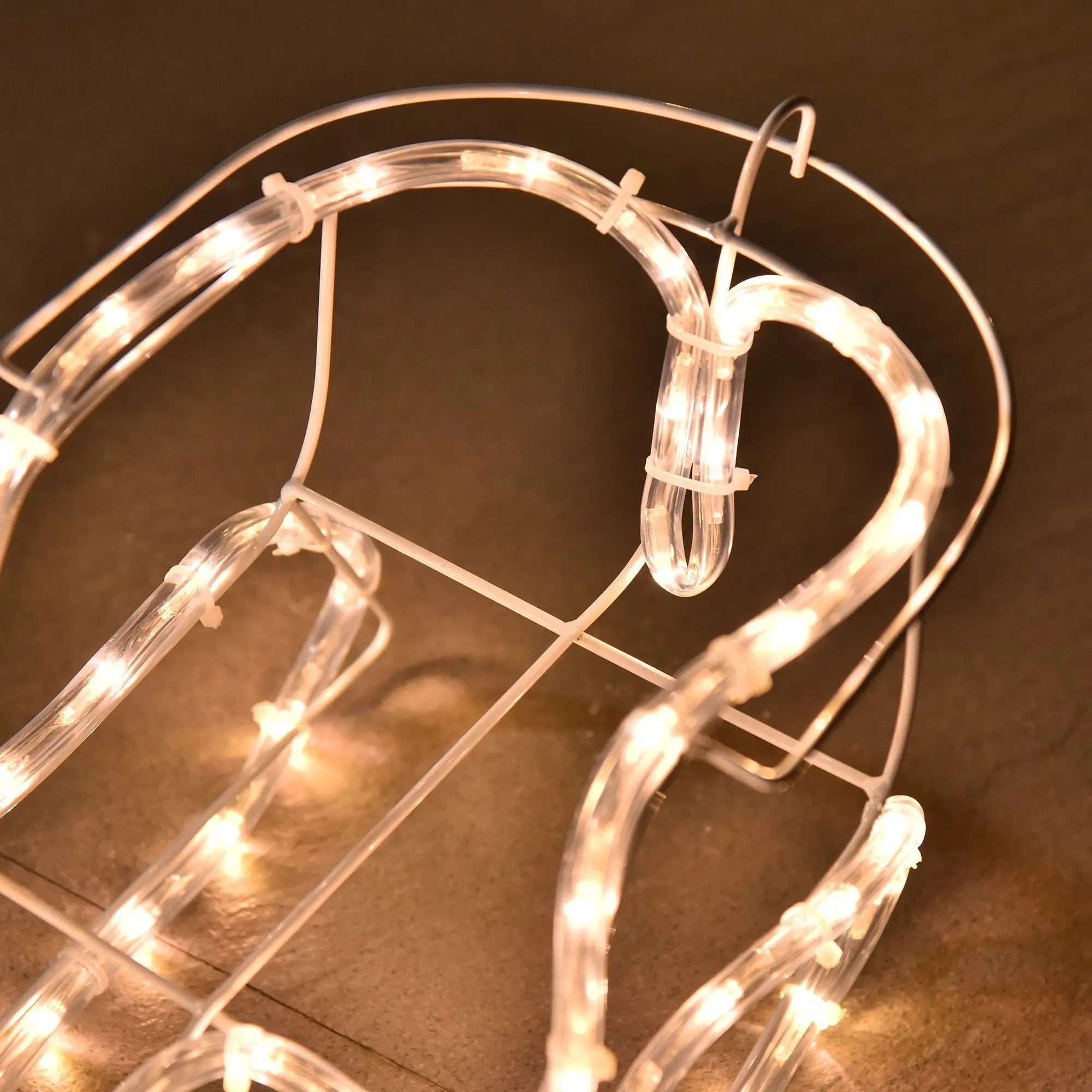Outsunny 35' LED Reindeer Sleigh Outdoor Christmas Decoration by HouseOfZazla