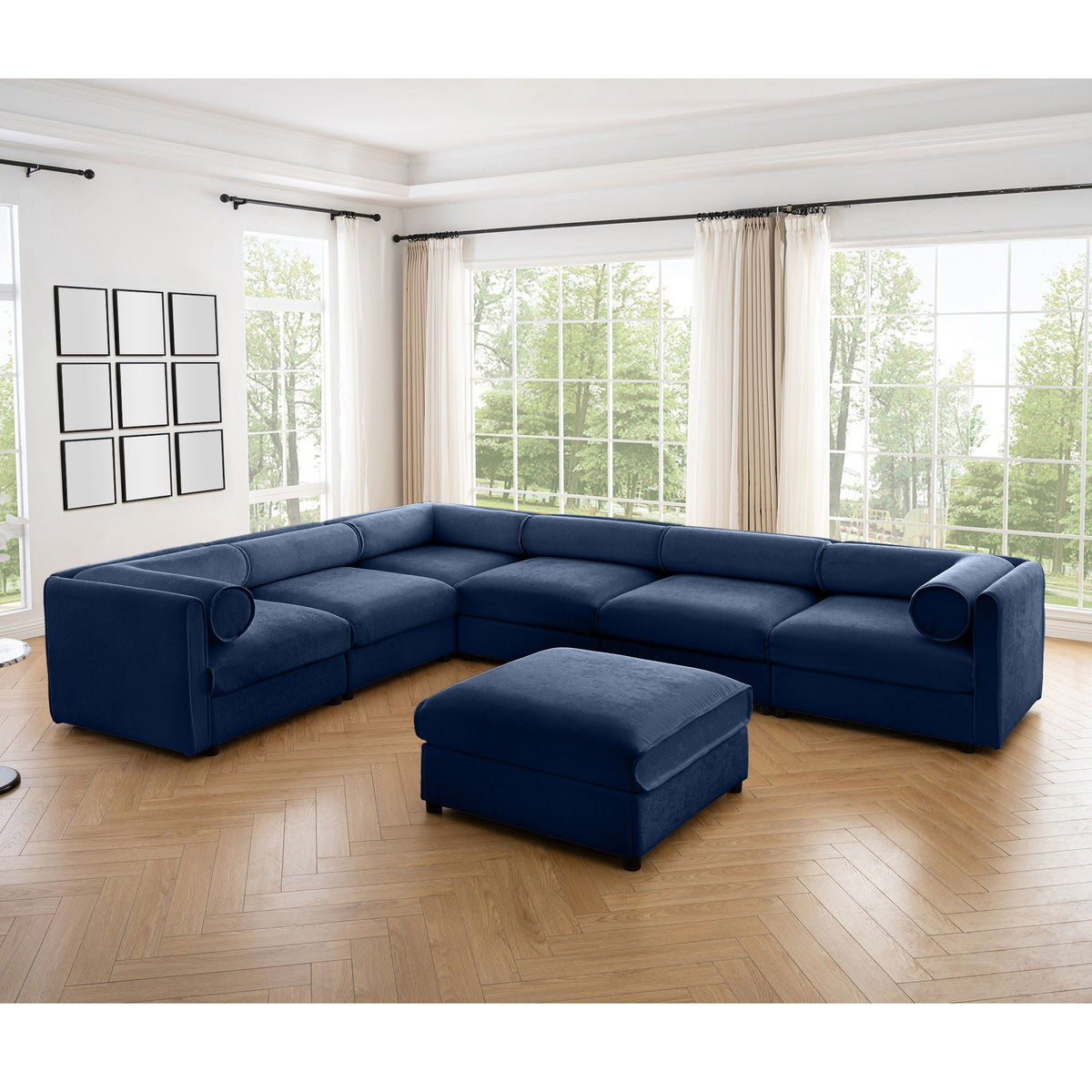 Contemporary Elegant Sofa With Storage And Ottoman, photo 5 of 40