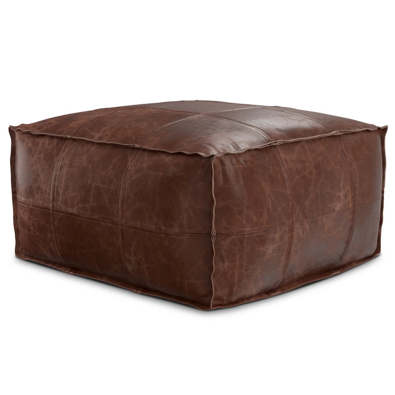 Sheffield - Handcrafted Square Pouf by HouseOfZazla