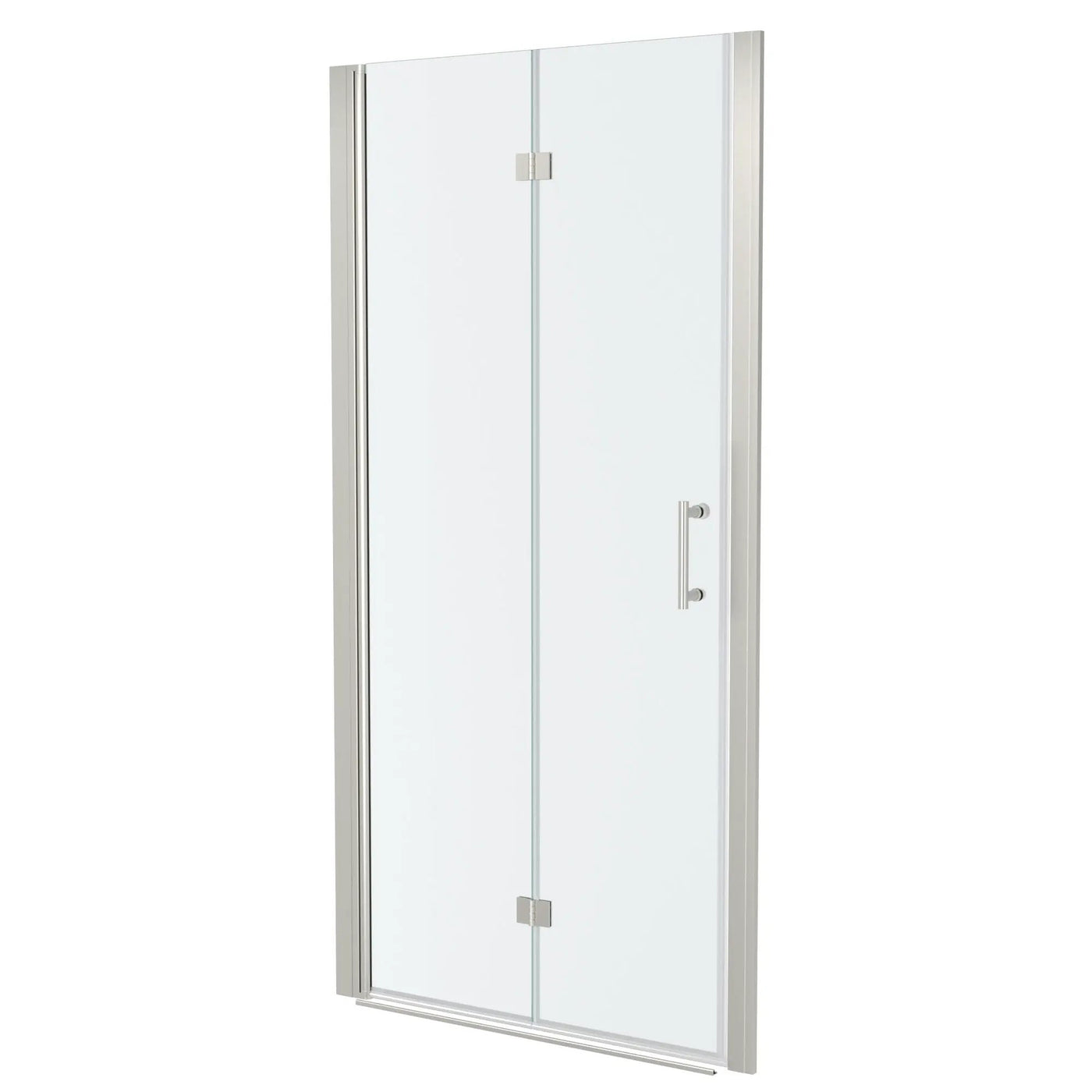 Fold Frameless Shower Door With Tempered Glass by HouseOfZazla