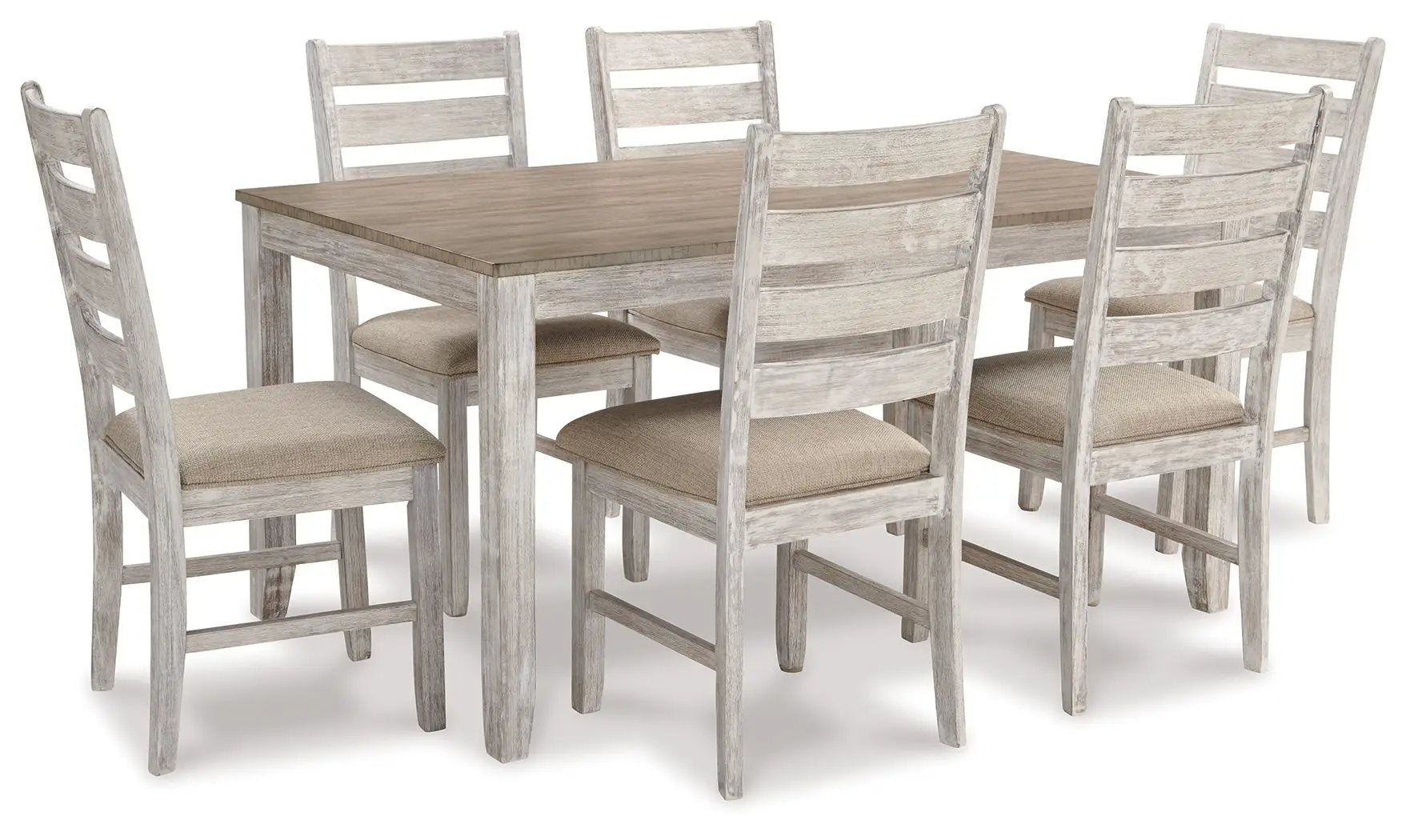 Skempton - Dining Room Table Set (Set of 7) - White by Unique Piece Furniture