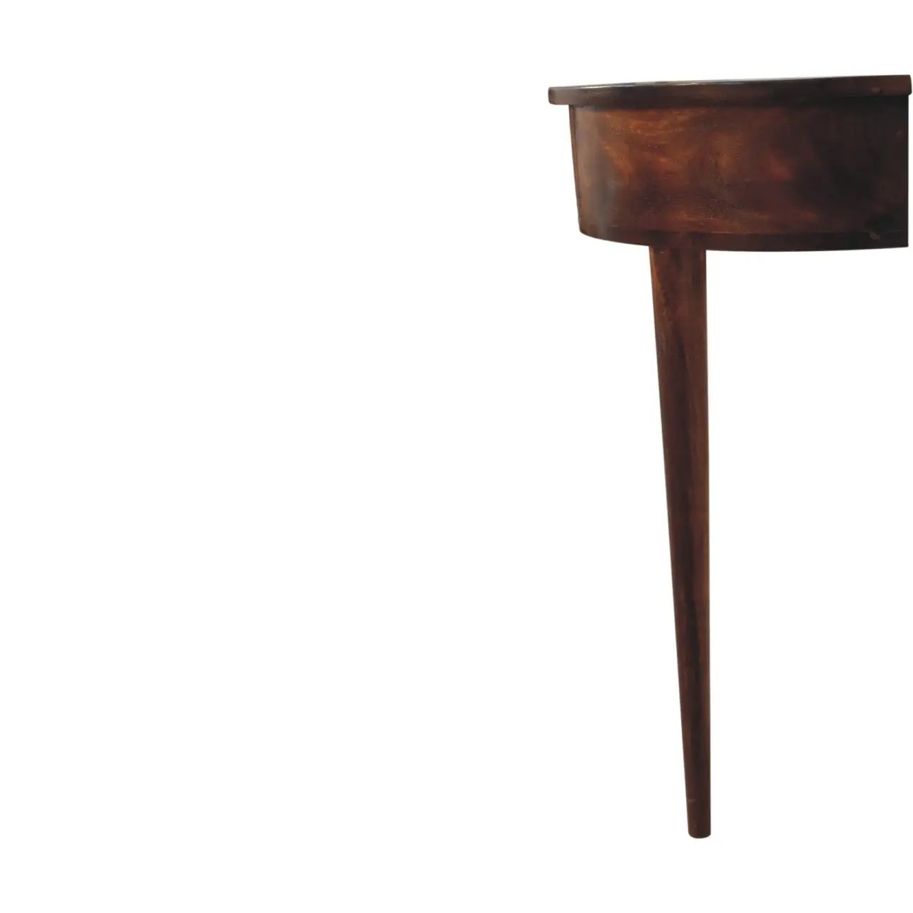 Solid Wood Backless Mounted Console, 1-Drawer, Chestnut by HouseOfZazla