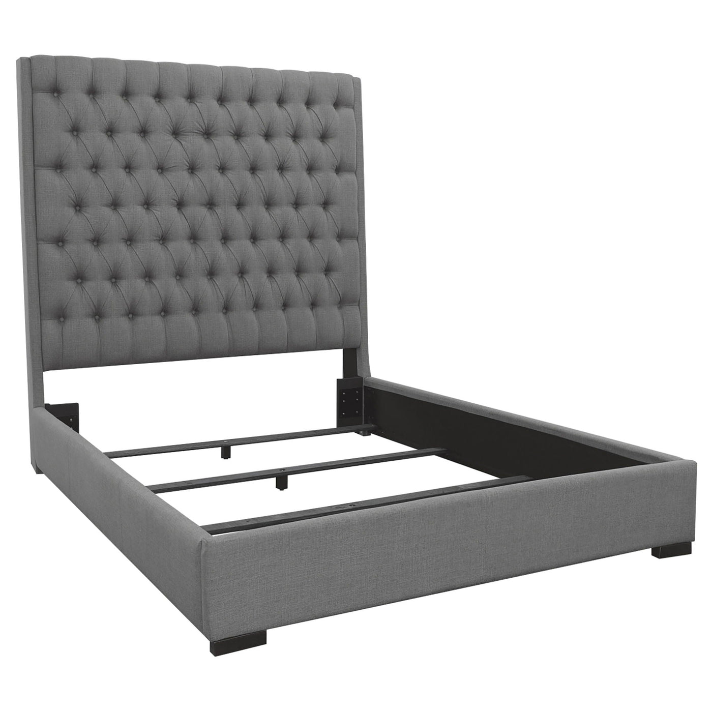 Copper - Tufted Upholstered Panel Bed by HouseOfZazla
