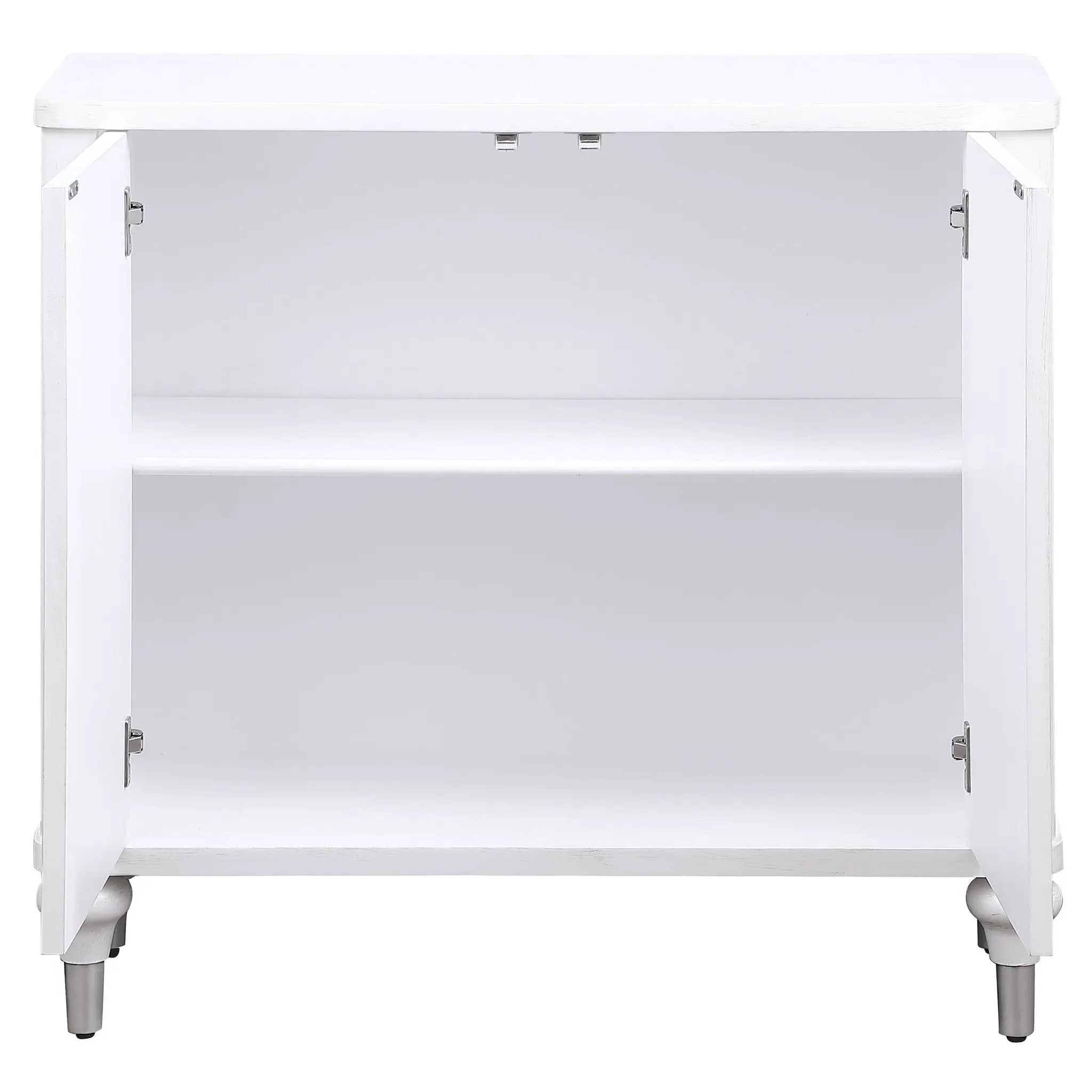 Angus - 2 Door Mandala Accent Cabinet - White by HouseOfZazla