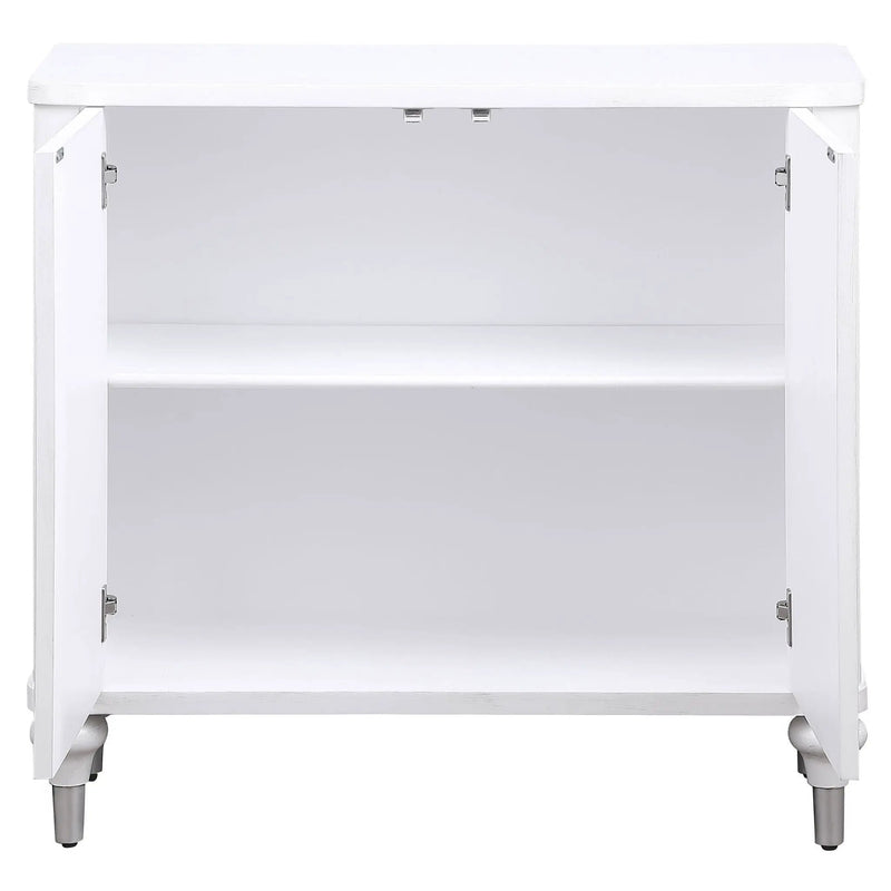Angus - 2 Door Mandala Accent Cabinet - White by HouseOfZazla