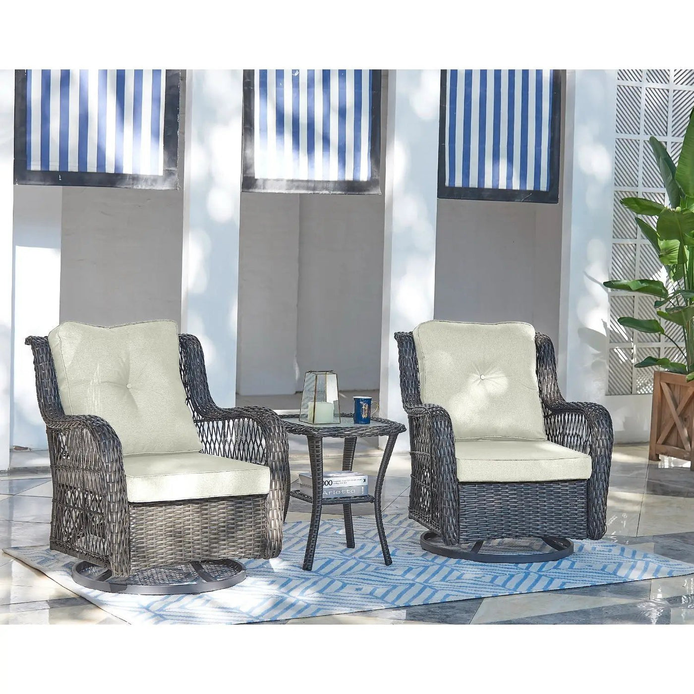 Fruttuo - 3 Piece Outdoor Patio Set by HouseOfZazla