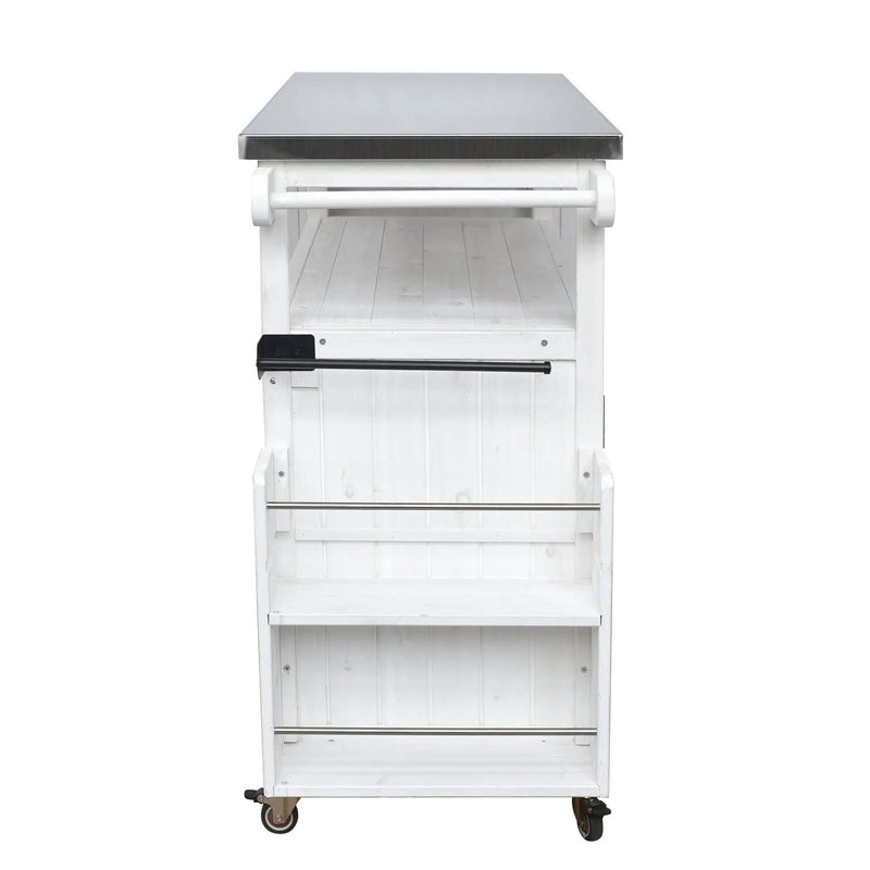 Foldable Outdoor Kitchen Island Patio Cart with Storage by HouseOfZazla