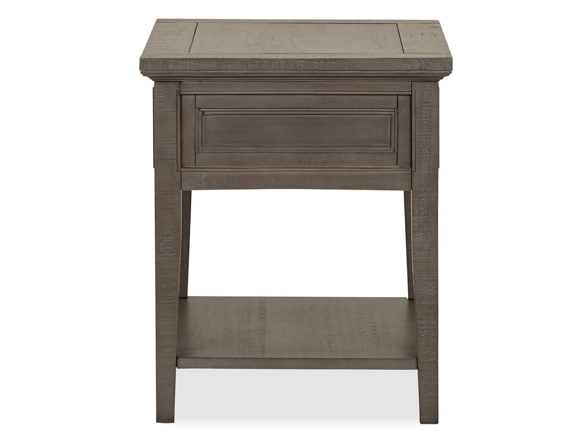 Paxton Place - Rectangular End Table - Dovetail Gray, photo 3 of 7