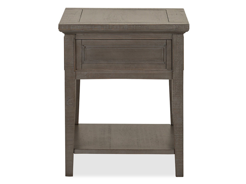 Paxton Place - Rectangular End Table - Dovetail Gray, photo 3 of 7