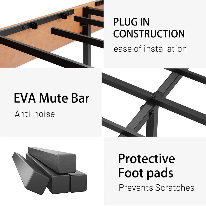 Vintage Under Bed Storage And Square Platform Design by Unique Piece Furniture