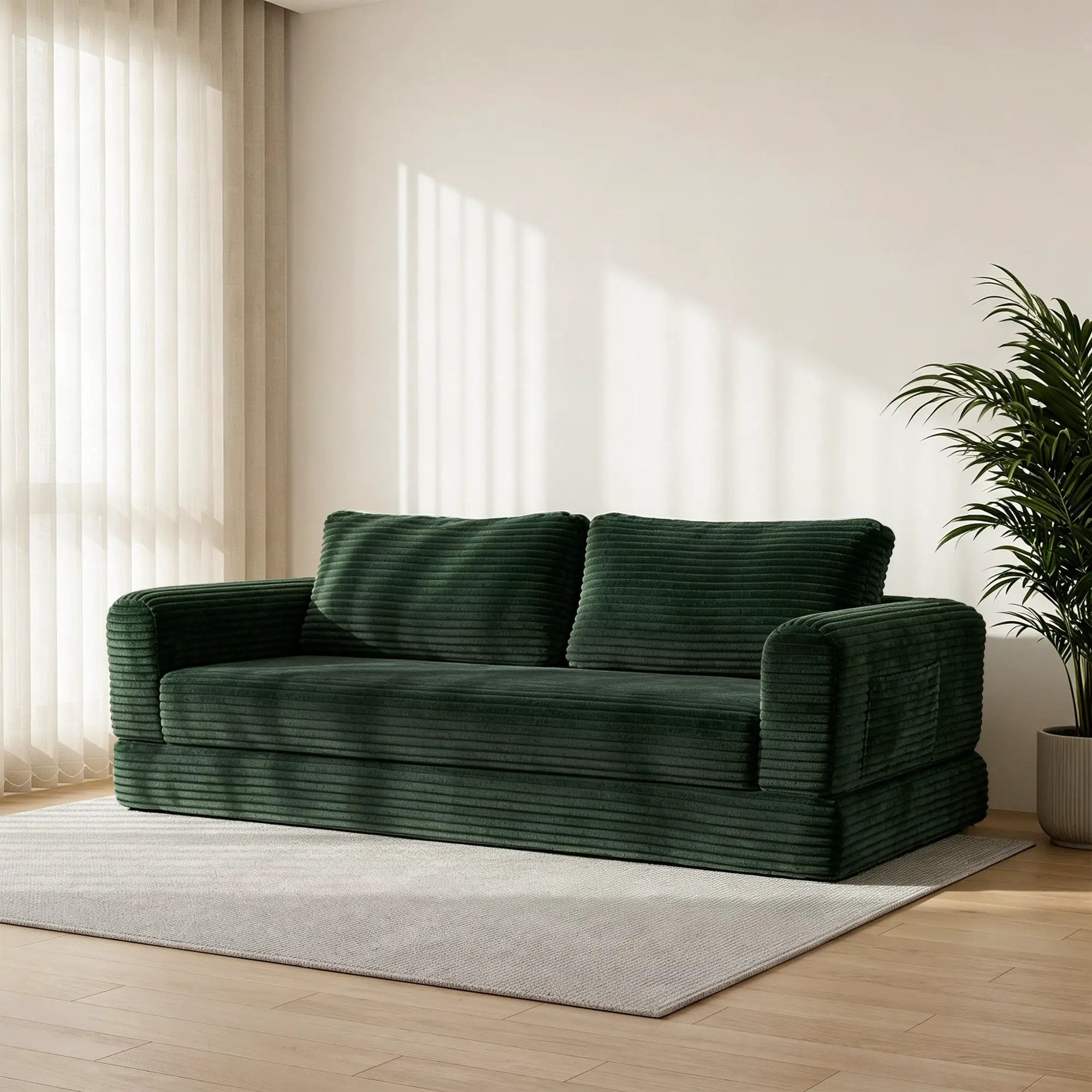 76 Inch Convertible Futon Sofa Bed by HouseOfZazla