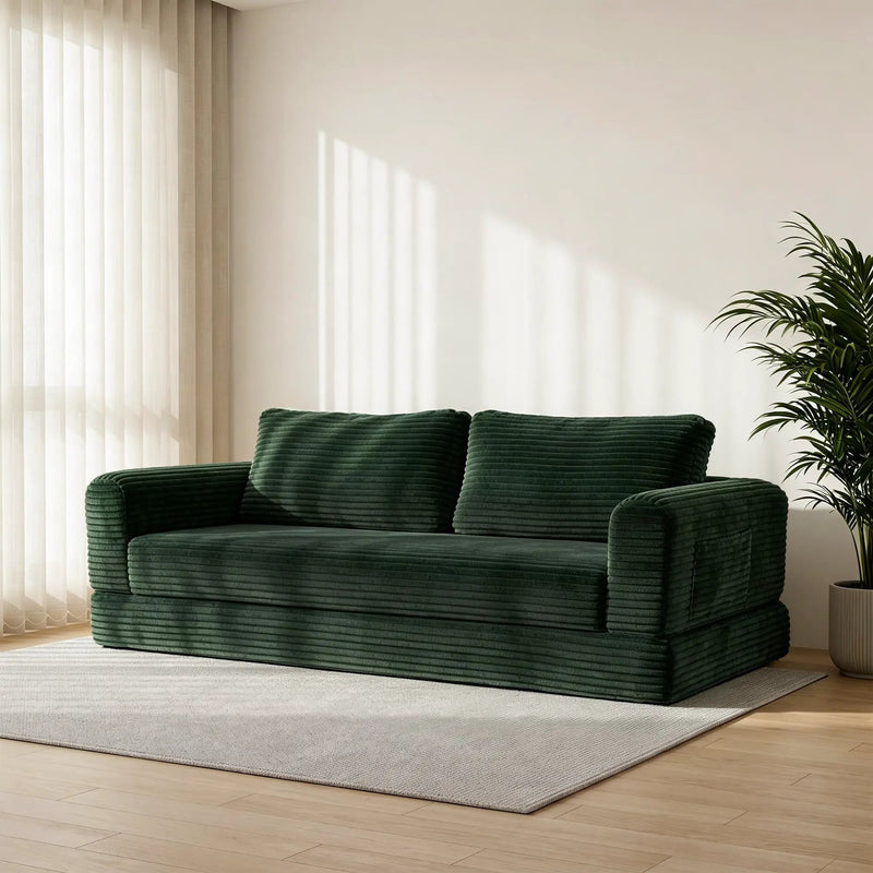 76 Inch Convertible Futon Sofa Bed by HouseOfZazla