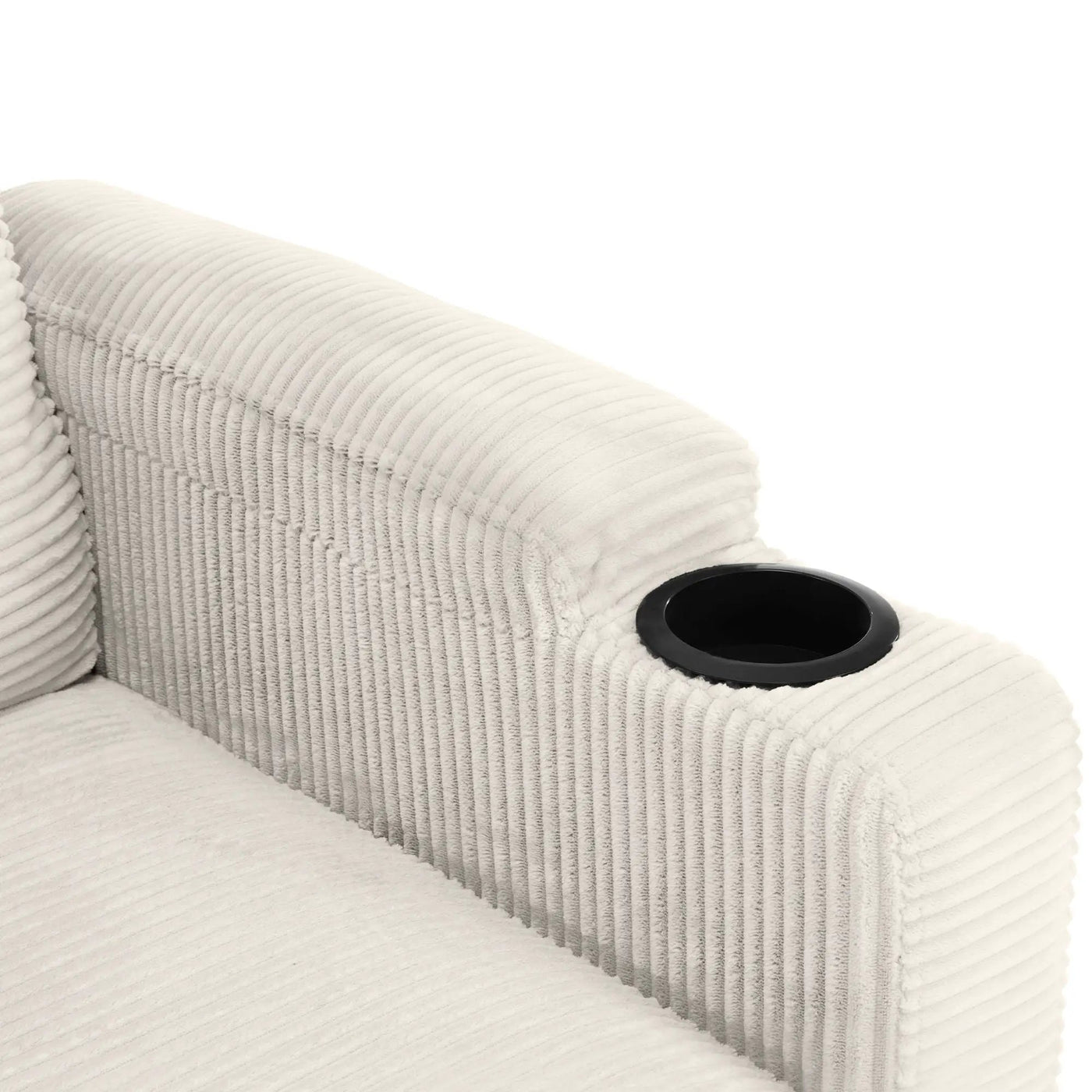 Sleeper Sofa Loveseat Sofa With Full Size Mattress, 2 USB Ports, 2 Cup Holders, 2 Side Pockets And Phone Holder by HouseOfZazla