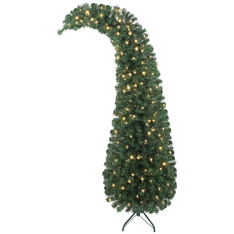 6 Ft Prelit Bent Top Christmas Tree by HouseOfZazla