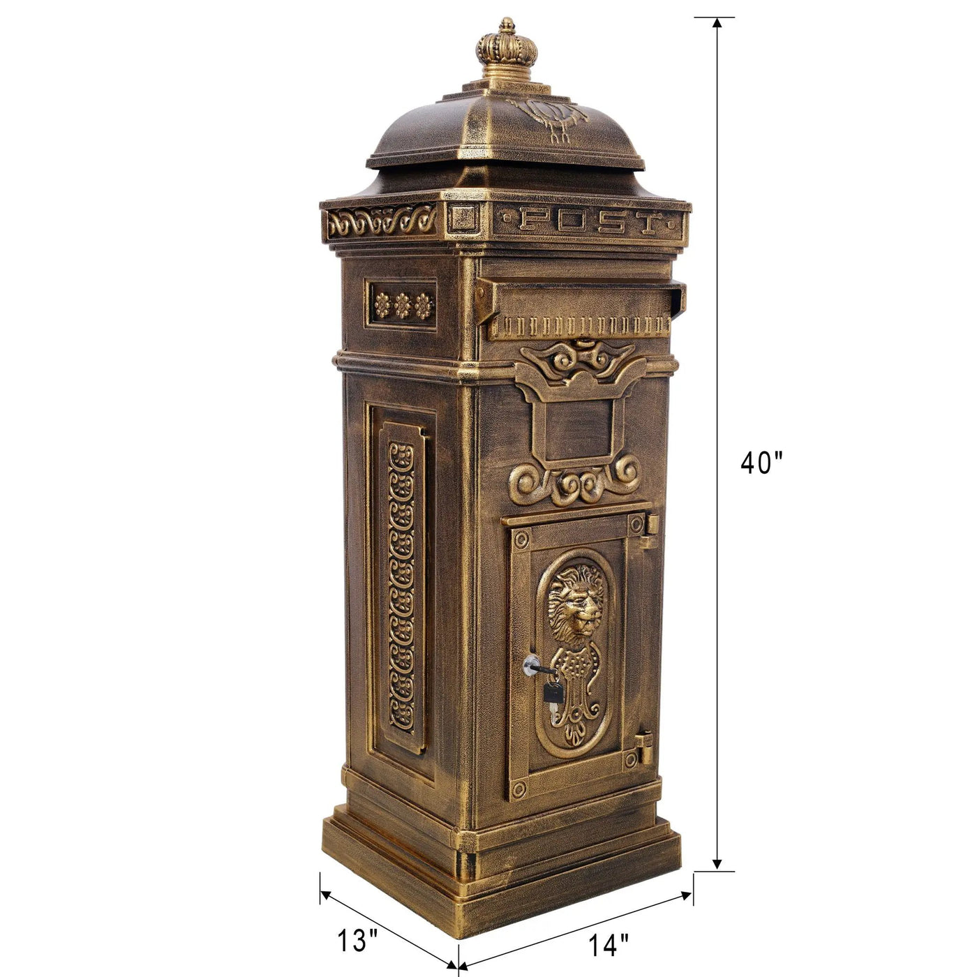 Mailboxs Residential Large-Capacity Letter Box, Rainproof Postbox Statue by HouseOfZazla