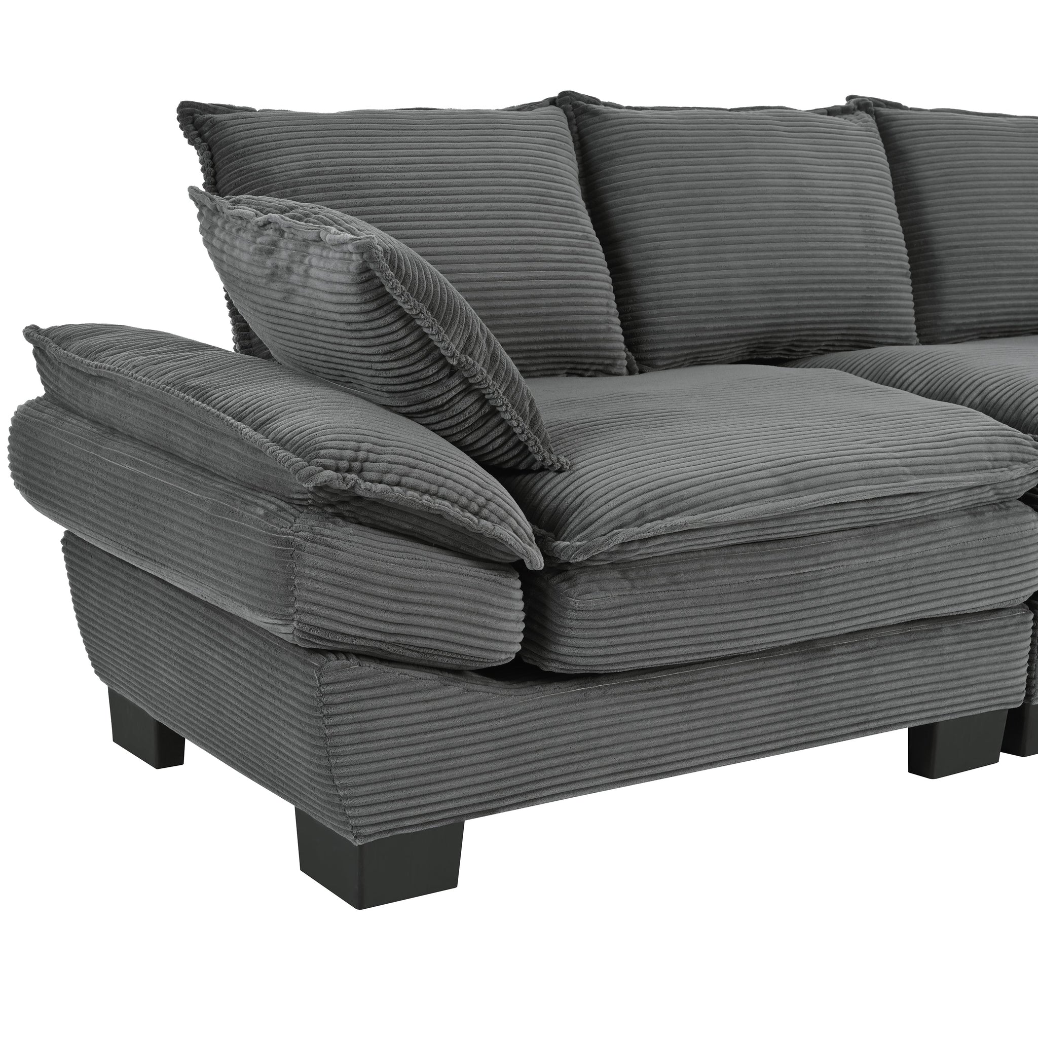 U-Style 85.4" Modern Curved Sofa by HouseOfZazla