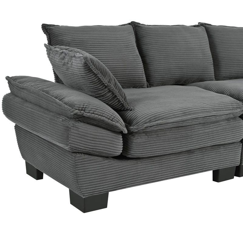 U-Style 85.4" Modern Curved Sofa by HouseOfZazla