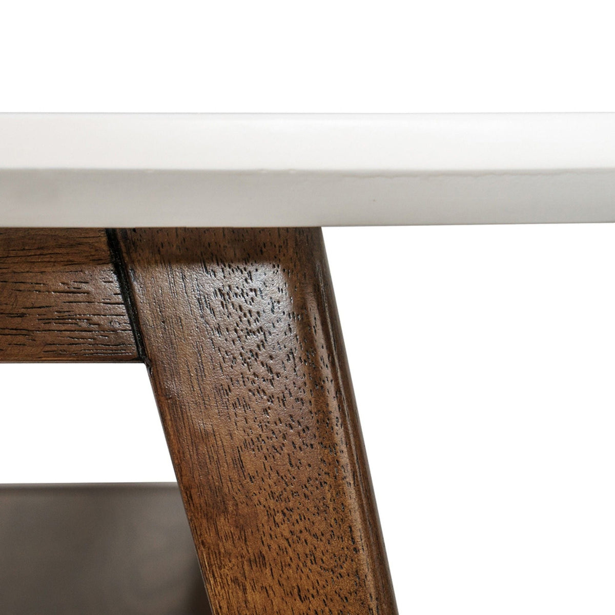 Modern Table With Extra Storage Coffee Table with Shelf - Dark Brown, Light Brown, White, photo 8 of 31