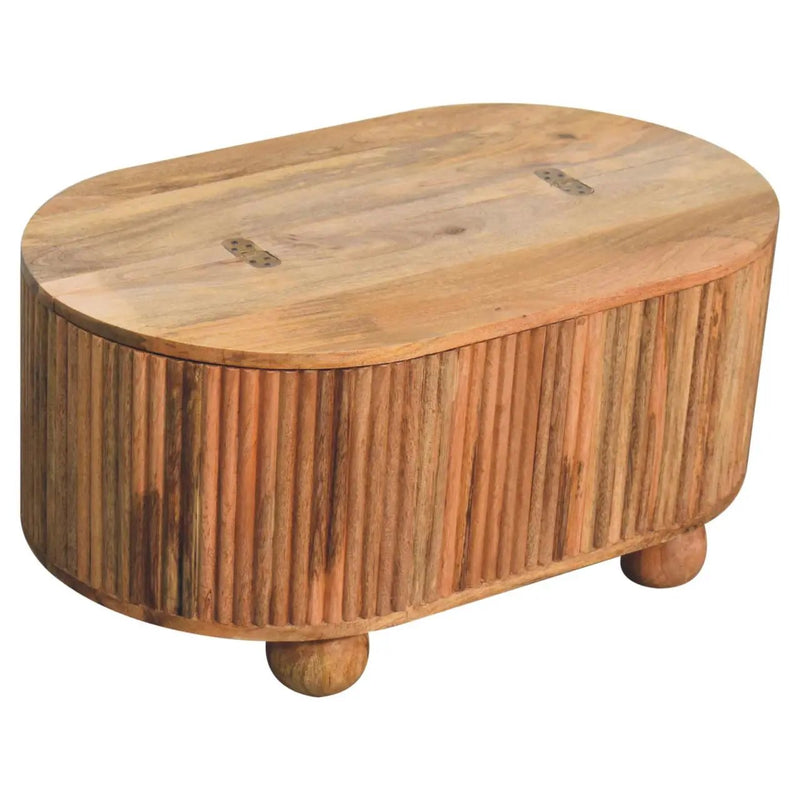 Solid Wood Soba Ball Lid-Up Coffee Table by HouseOfZazla