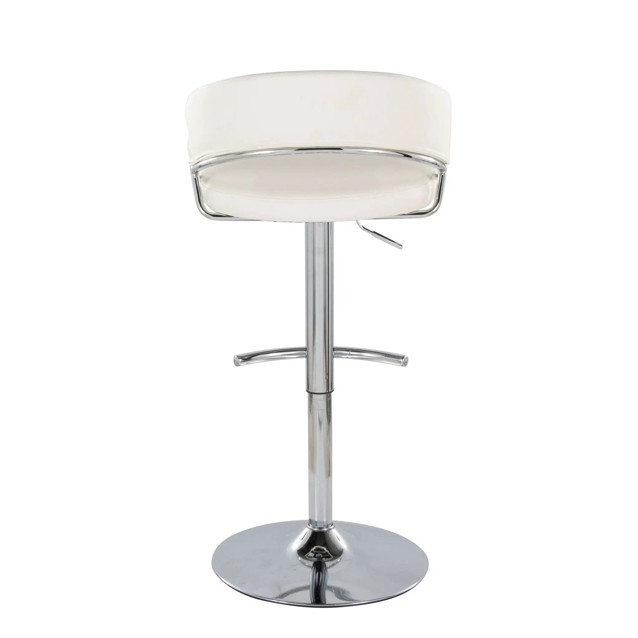 Jie - Contemporary Adjustable Barstool With Swivel & Rounded T Footrest (Set of 2) by Unique Piece Furniture