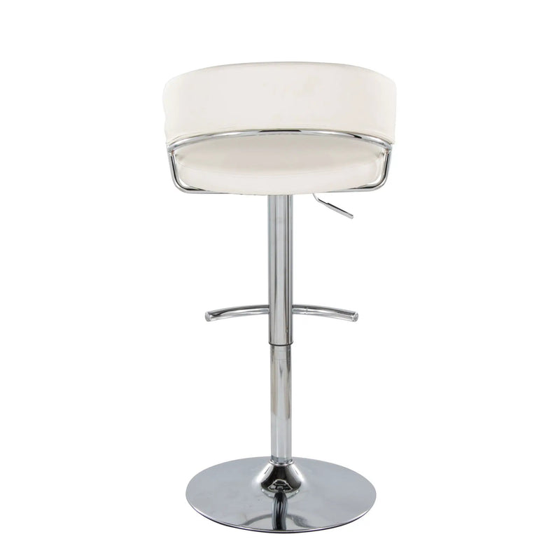 Jie - Contemporary Adjustable Barstool With Swivel & Rounded T Footrest (Set of 2) by Unique Piece Furniture
