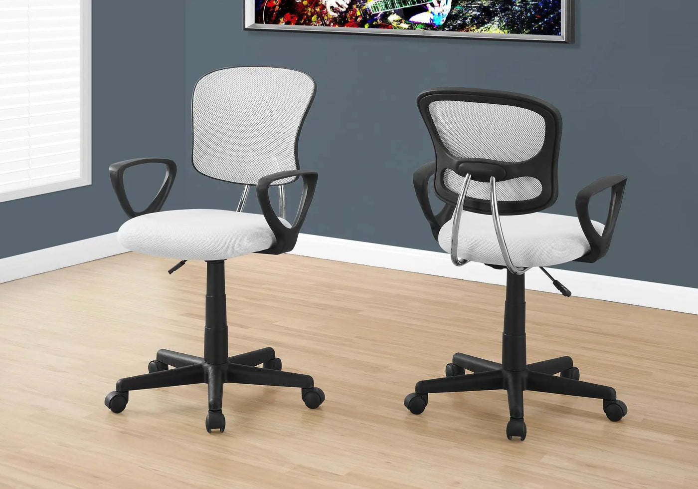 Office Chair, Adjustable Height, Swivel Ergonomic, Armrests by HouseOfZazla