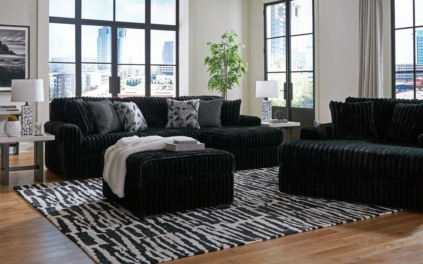 Midnight-Madness - Sectional Set by Unique Piece Furniture