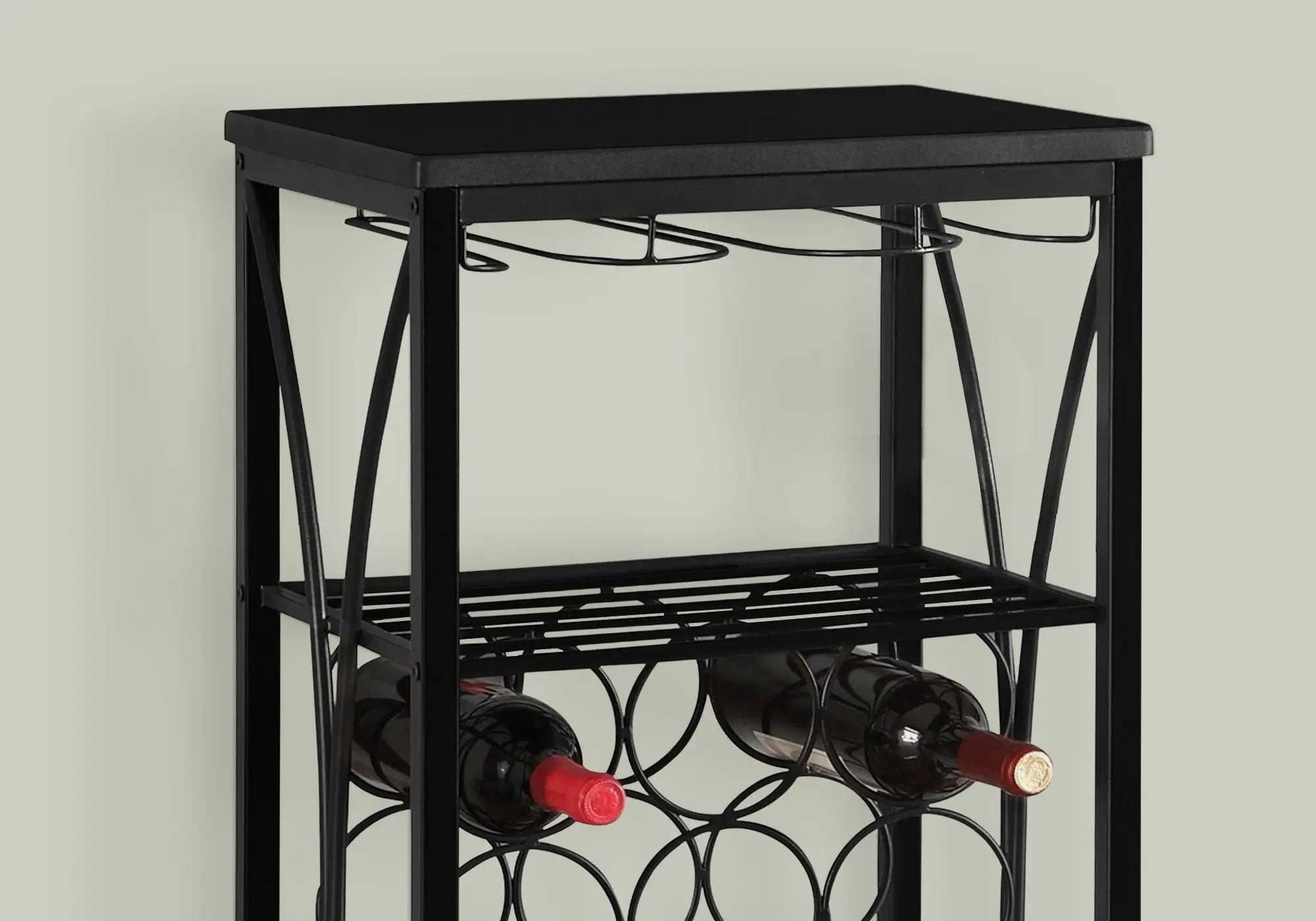Home Bar, Wine Rack, Transitional - Black by Unique Piece Furniture
