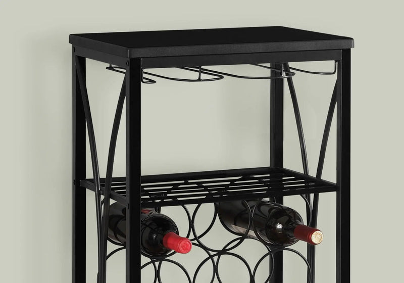 Home Bar Wine Rack – Black by HouseOfZazla