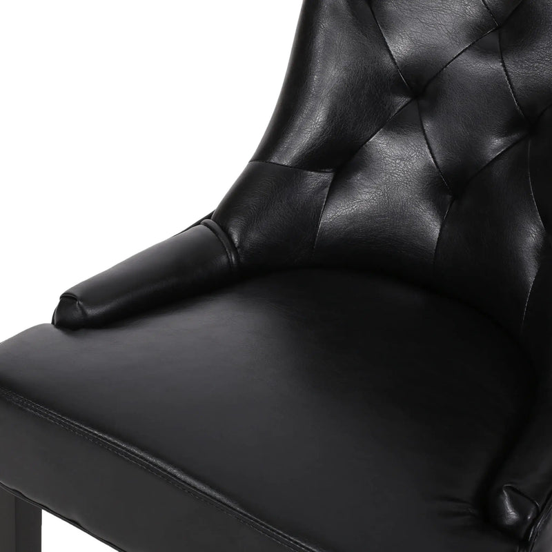 Cheney Contemporary Dining Chair Tufted Upholstery (Set of 2) by HouseOfZazla