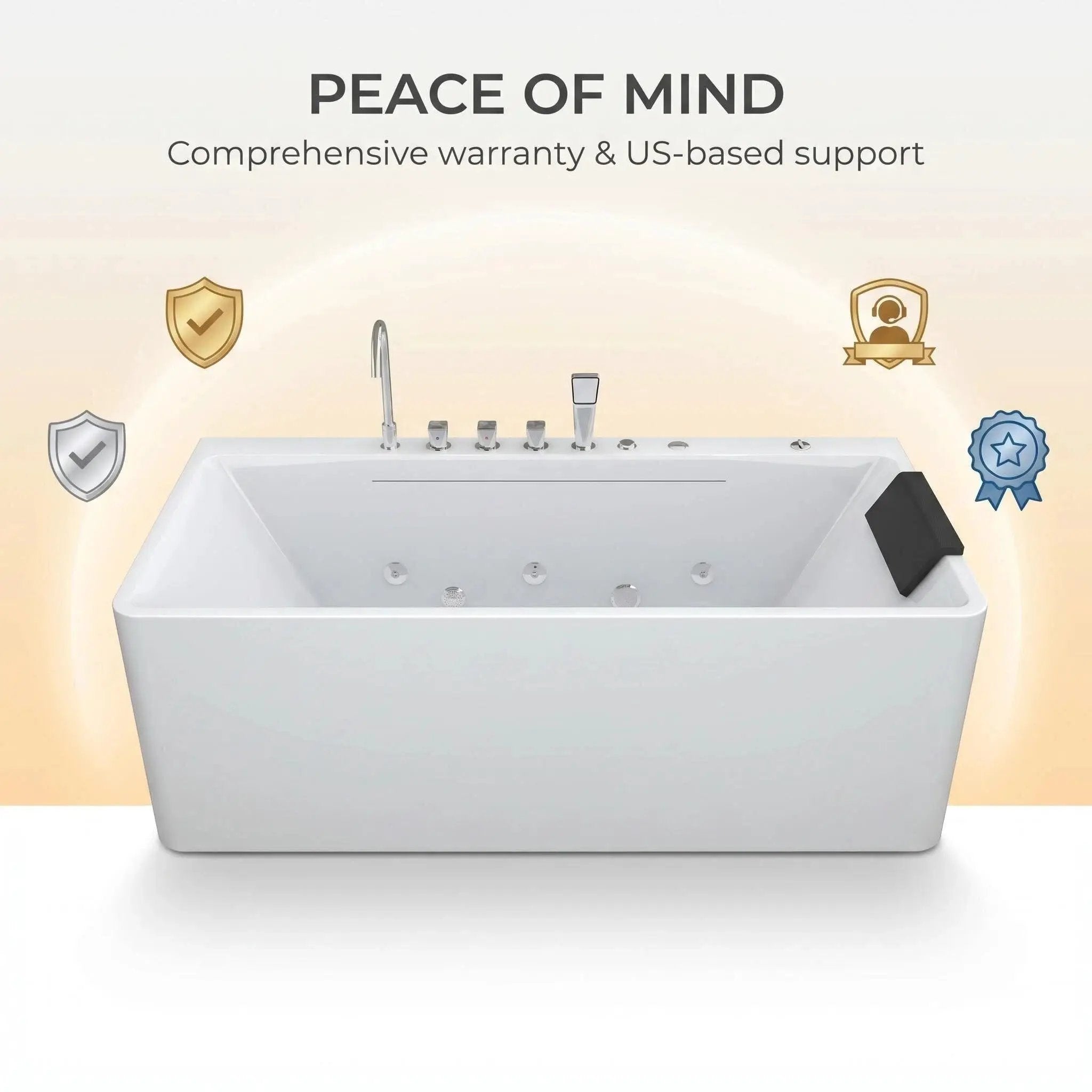 67-Inch Single-Person Luxury Whirlpool Bathtub by HouseOfZazla
