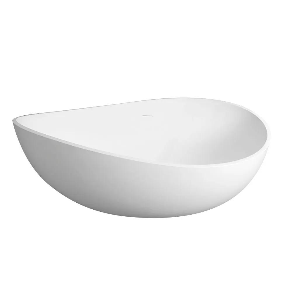 Freestanding Solid Surface Soaking Bathtub For Bathroom by HouseOfZazla