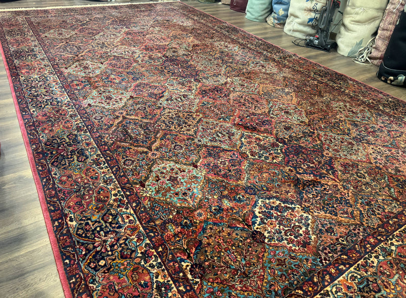 10x18 Karastan Multicolor Panel Kirman Rug #717, Palace Size Wool Discontinued Original 700 Series by Jewel Rugs
