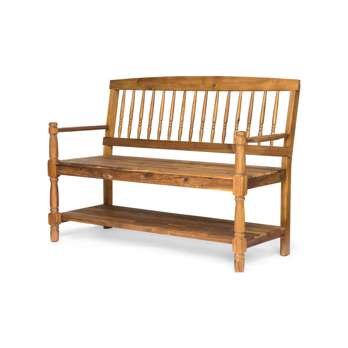 Imperial Bench With Built-In Shelf by HouseOfZazla