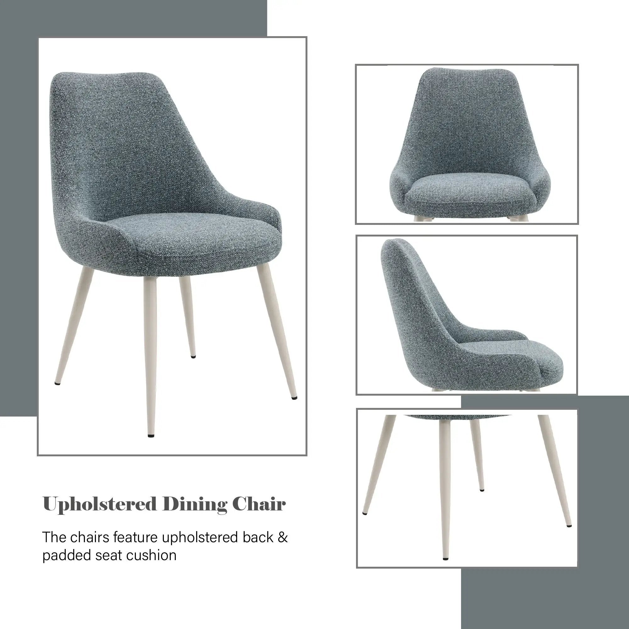 Table Side Chair - Light Blue by Unique Piece Furniture
