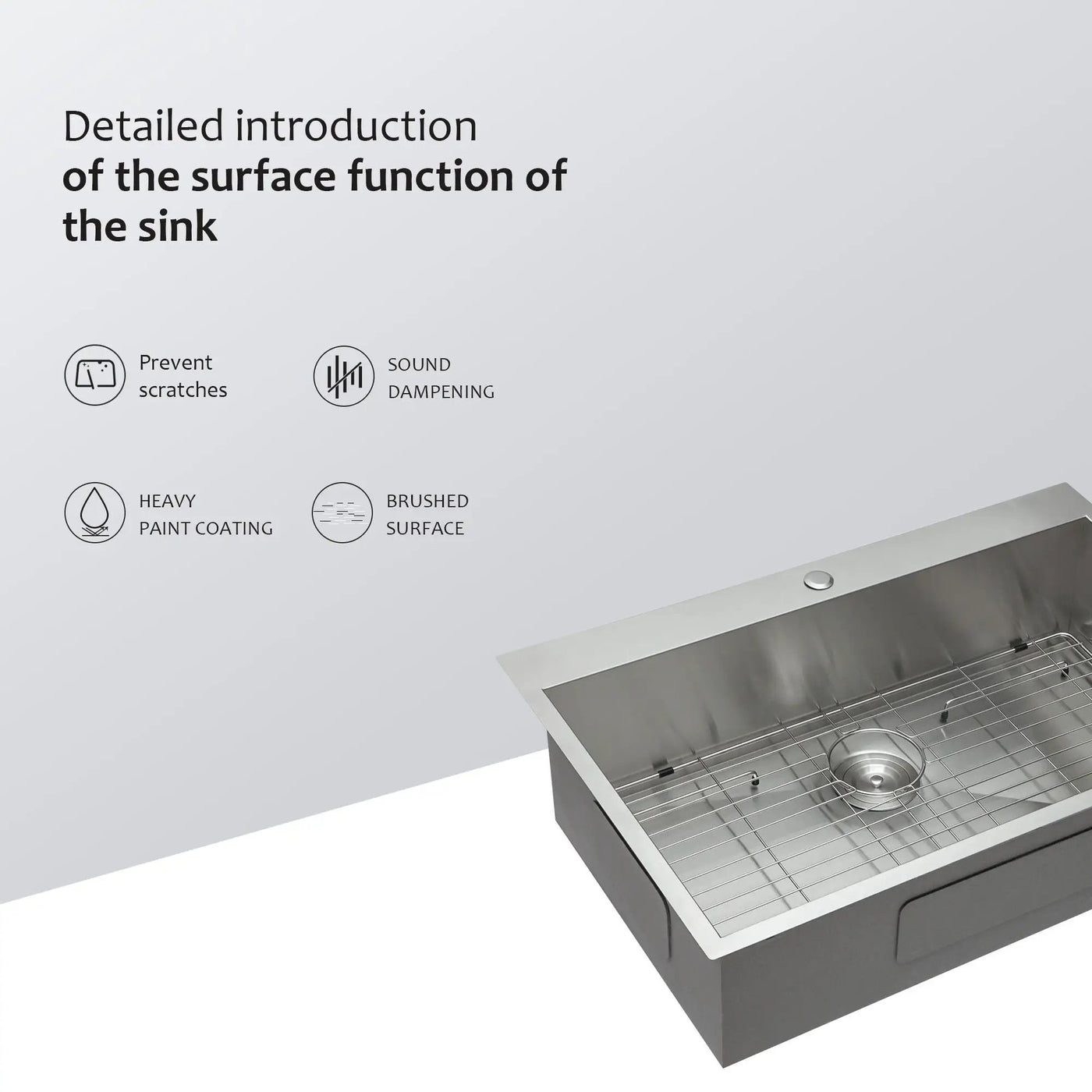 Stainless Steel Drop In Kitchen Sink, Topmount by HouseOfZazla