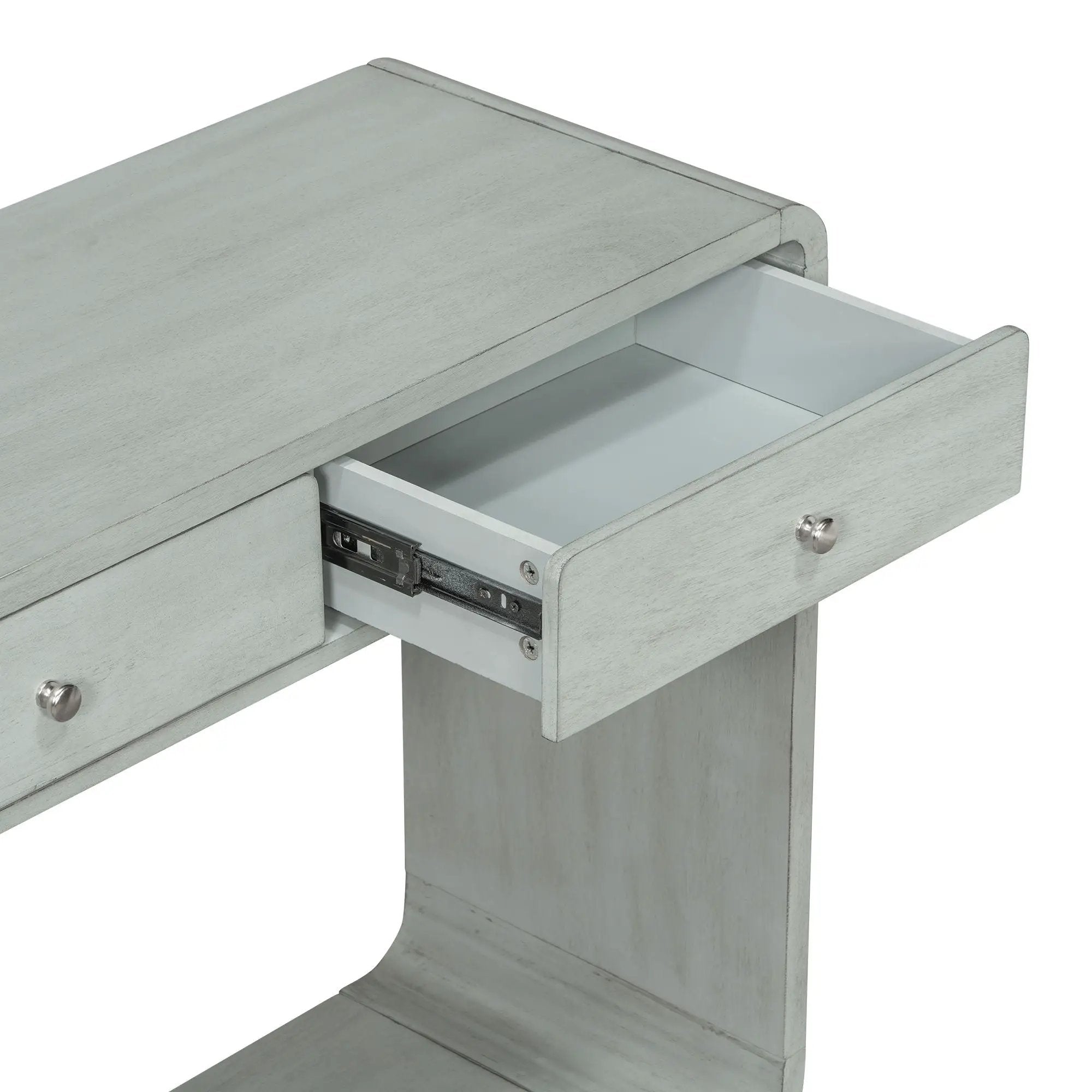 Console Table With 3 Drawers And Display Shelf by HouseOfZazla