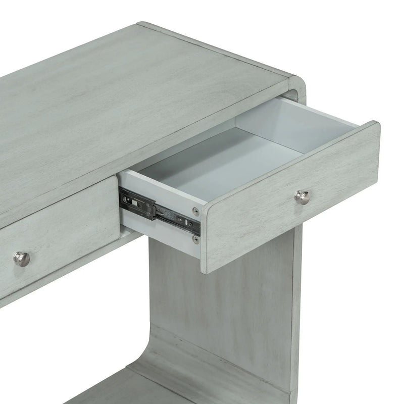 Console Table With 3 Drawers And Display Shelf by HouseOfZazla