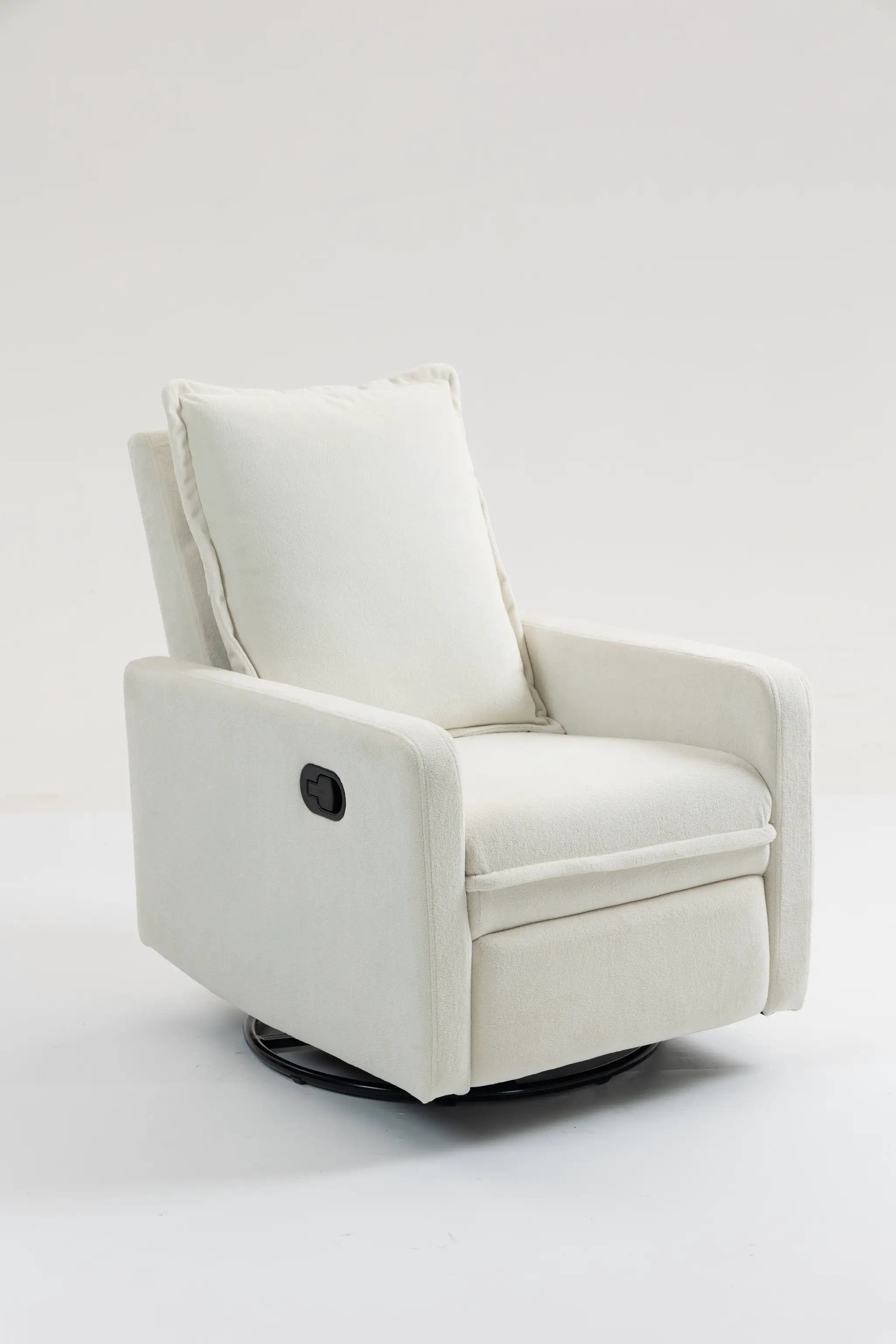 Short Plush Manual Button Armchair Sofa by HouseOfZazla