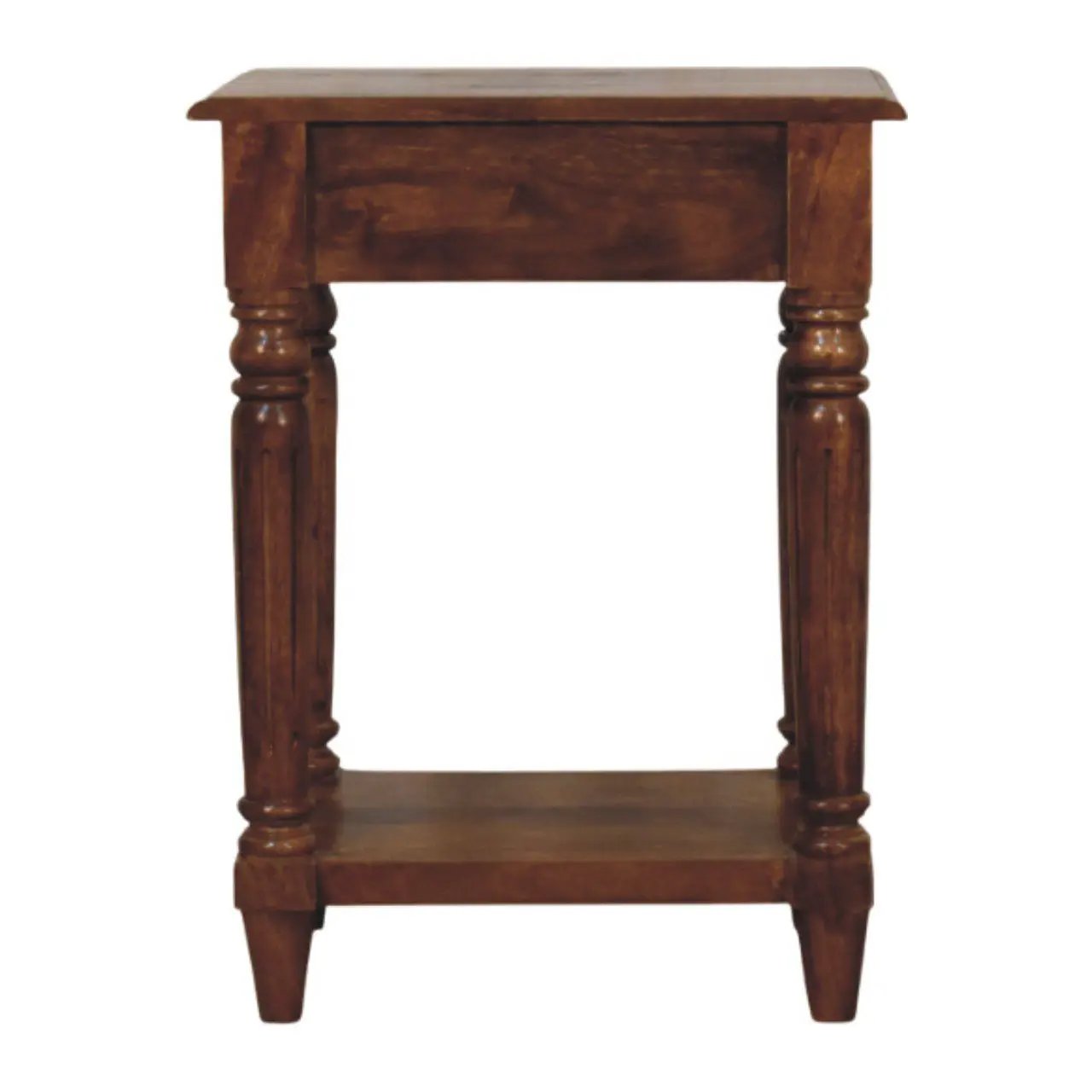 Turned Legs Drawer Table by HouseOfZazla