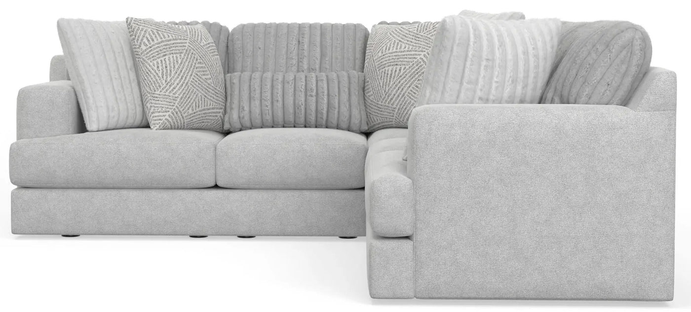 Logan - Upholstered Sectional With Comfort Coil Seating And Accent Pillows Included by Unique Piece Furniture