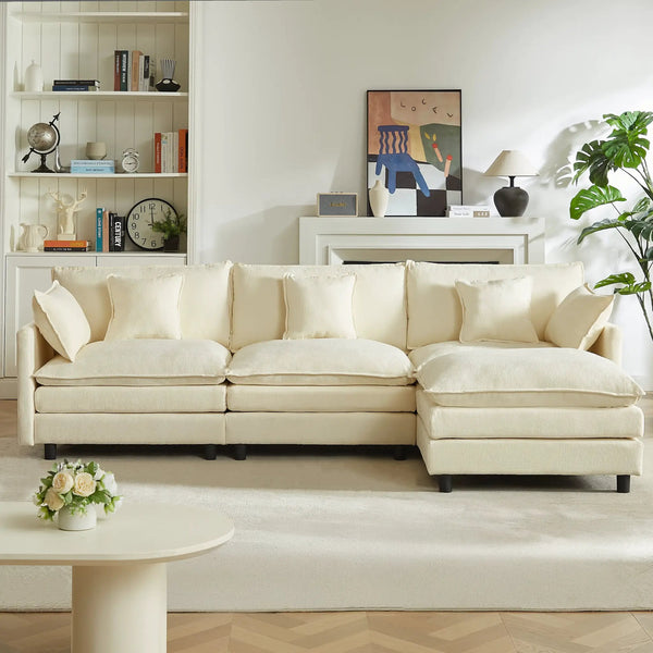 Modular Sectional Sofa, 110 Inch L-Shaped Couch Set for Living Room, photo 2 of 10