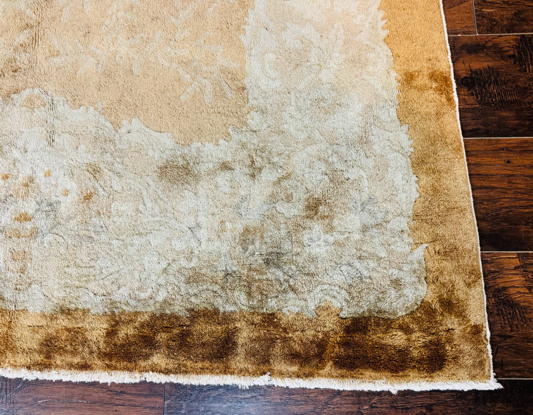 Chinese Peking Rug 5x7, Golden-Tan, Vintage Chinese Wool Carpet by Jewel Rugs