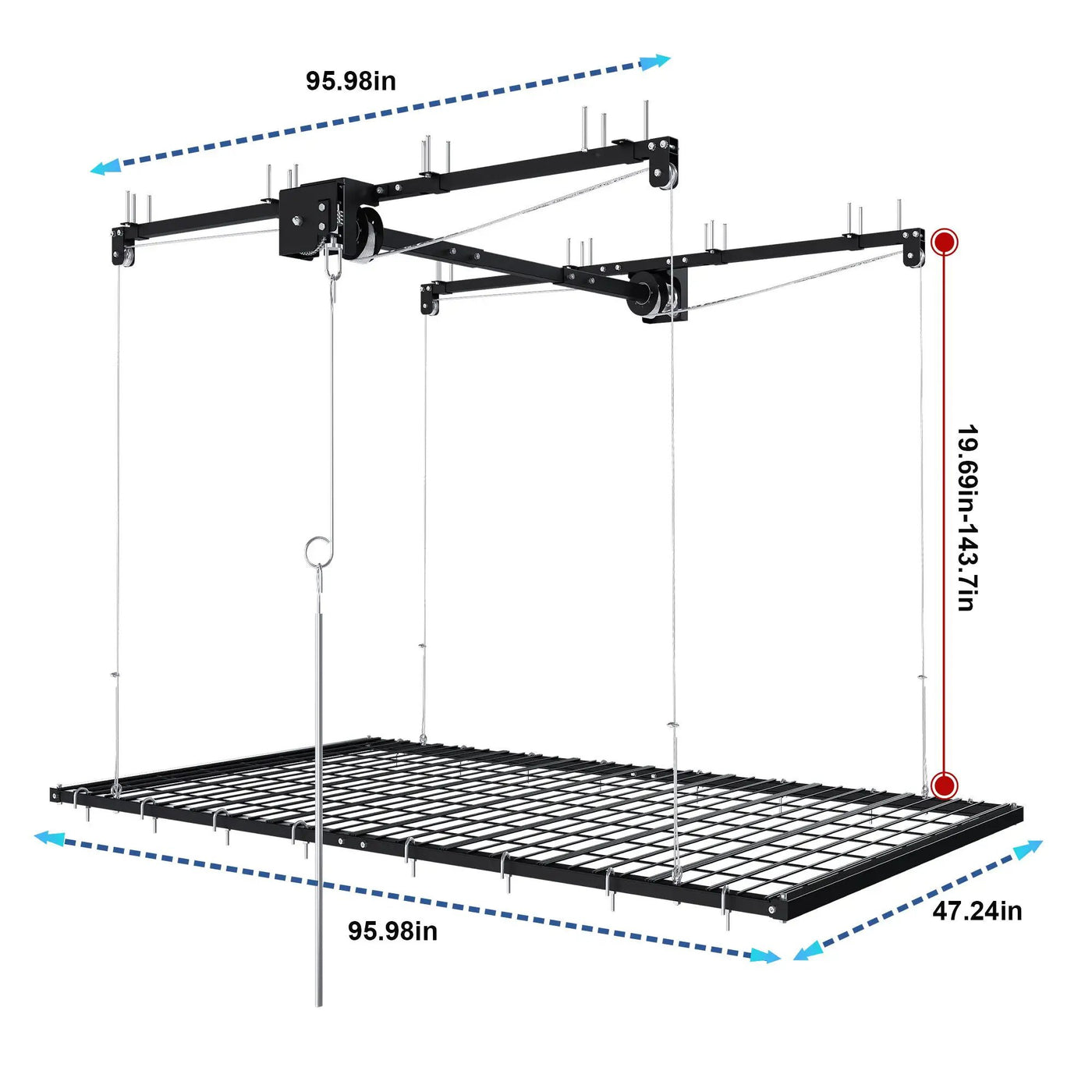Overhead Garage Storage Rack by HouseOfZazla